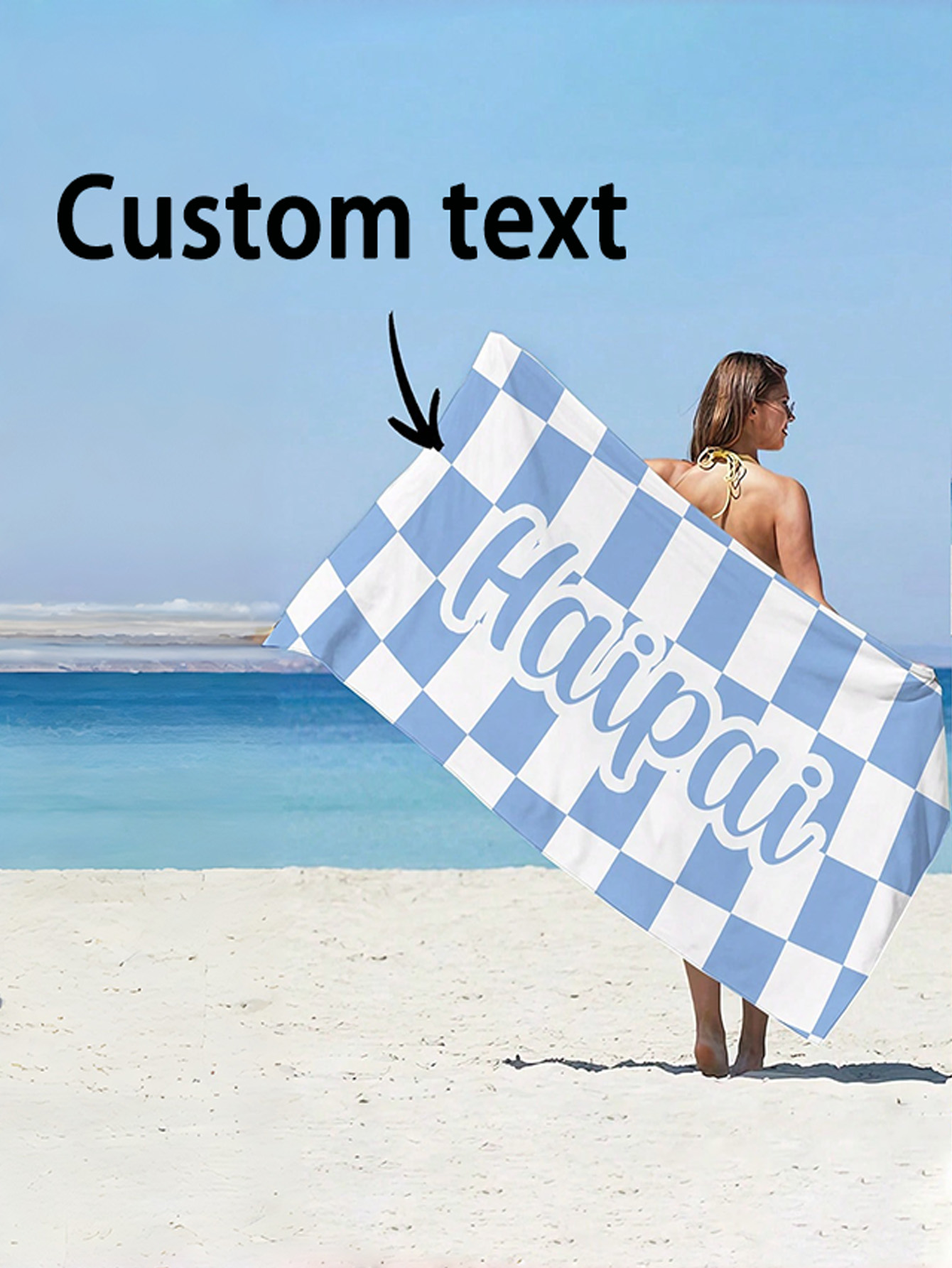 Personalized Monogram Beach Towel